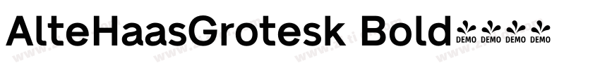 AlteHaasGrotesk Bold字体转换